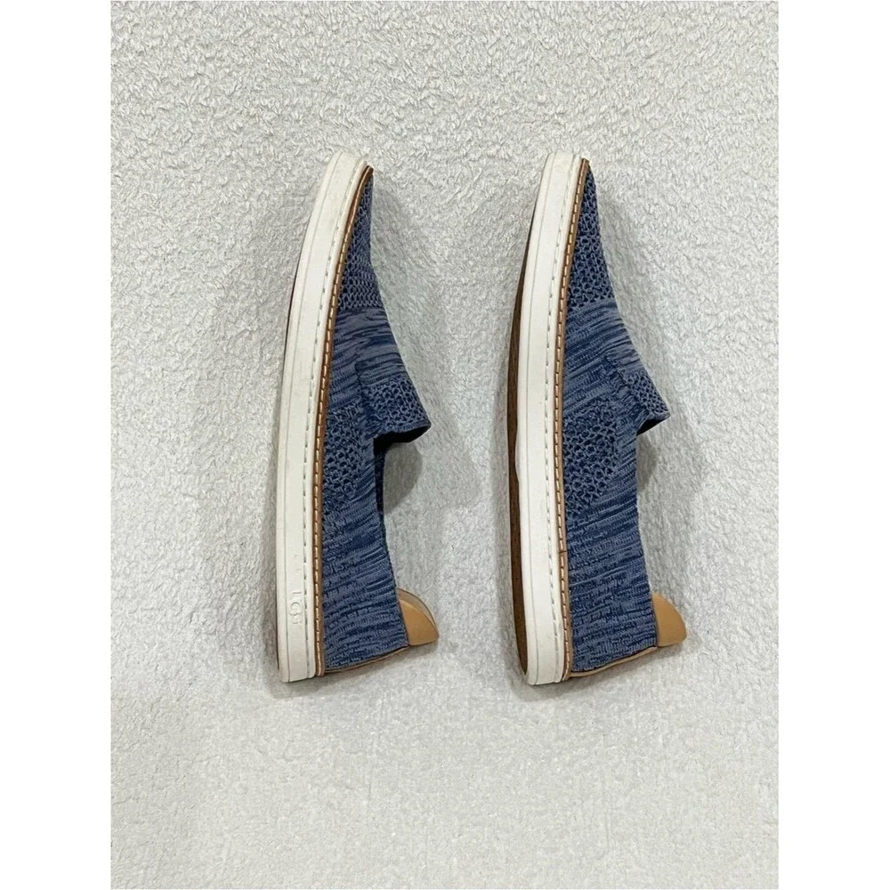UGG Sammy Navy Heather Knit Slip On Sneakers Size 9
